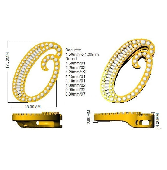 SP5543-O — Pendant - 9k Yellow Gold detail