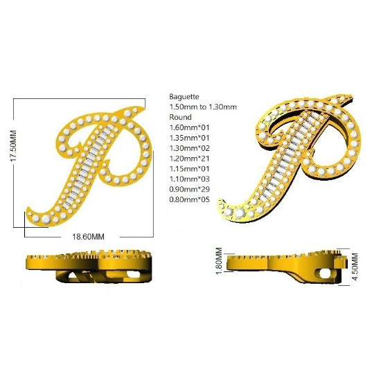 SP5543-P — Pendant - 9k Yellow Gold detail