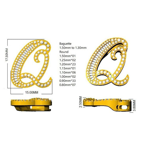 SP5543-Q — Pendant - 9k Yellow Gold detail