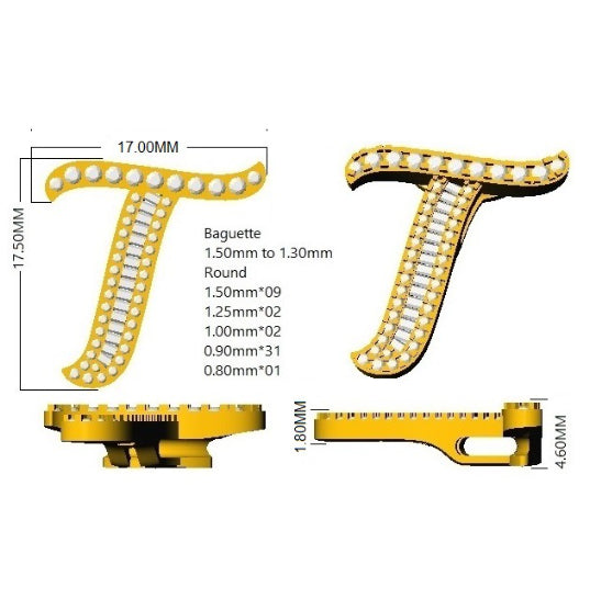 SP5543-T — Pendant - 9k Yellow Gold detail