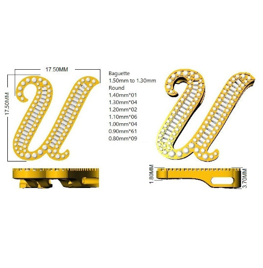 SP5543-U — Pendant - 9k Yellow Gold detail