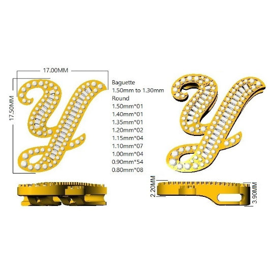SP5543-Y — Pendant - 9k Yellow Gold detail