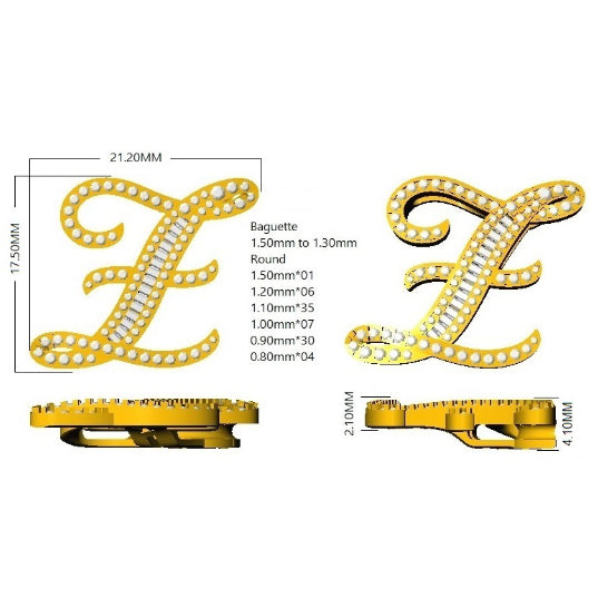 SP5543-Z — Pendant - 9k Yellow Gold detail