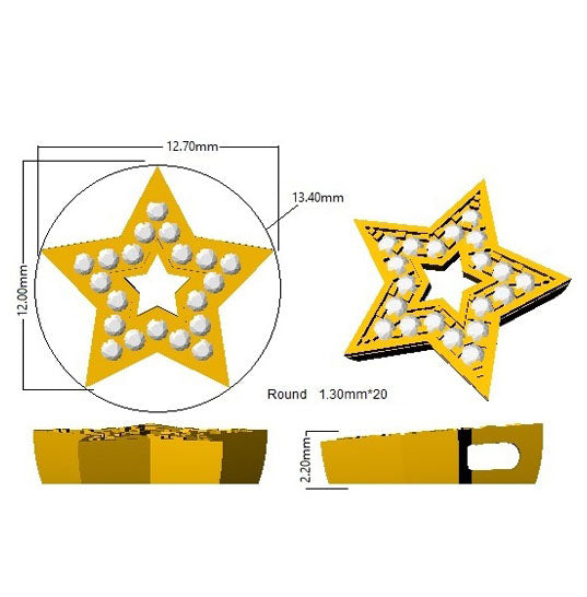 SP5546 — Pendant - 9k Yellow Gold detail