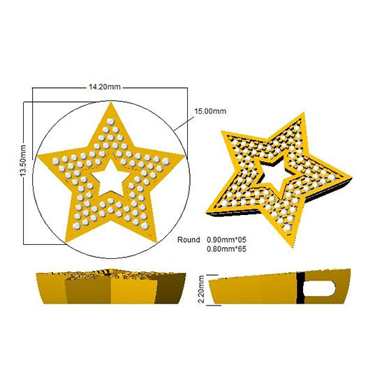 SP5547 — Pendant - 9k Yellow Gold detail