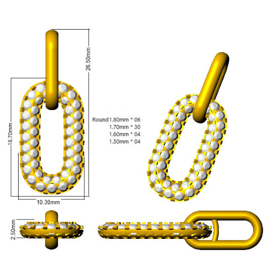 SP5557 — Pendant - 9k Yellow Gold detail