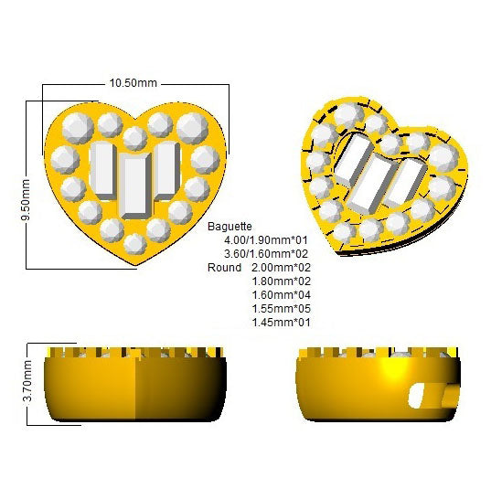 SP5559 — Pendant - 9k Yellow Gold detail