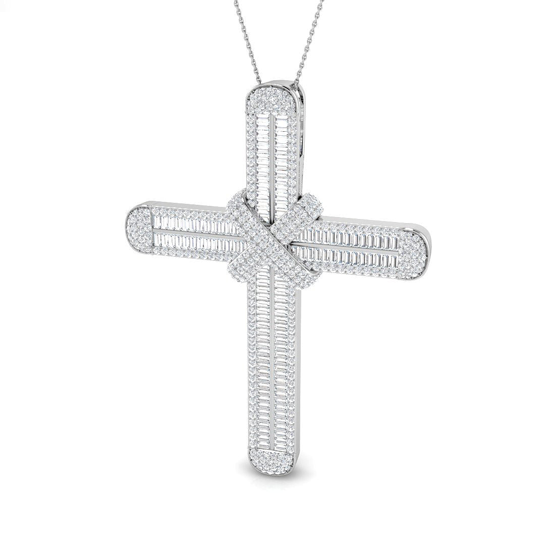 SP5662 — Cross - 9k White Gold