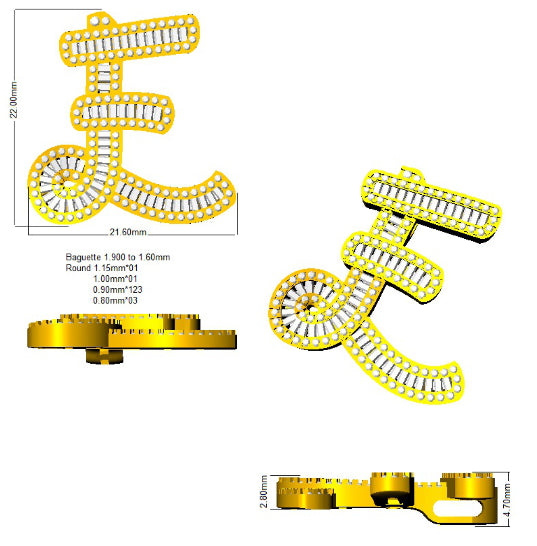 SP5666-E — Pendant - 9k Yellow Gold detail