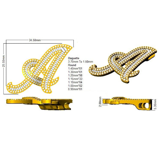 SP5697-A — Pendant - 9k Yellow Gold detail
