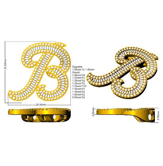 SP5697-B — Pendant - 9k Yellow Gold detail