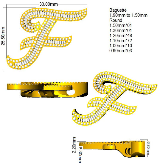 SP5697-F — Pendant - 9k Yellow Gold detail