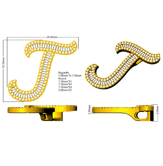 SP5697-J — Pendant - 9k Yellow Gold detail