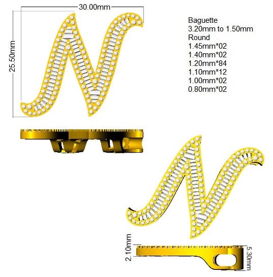 SP5697-N — Pendant - 9k Yellow Gold detail
