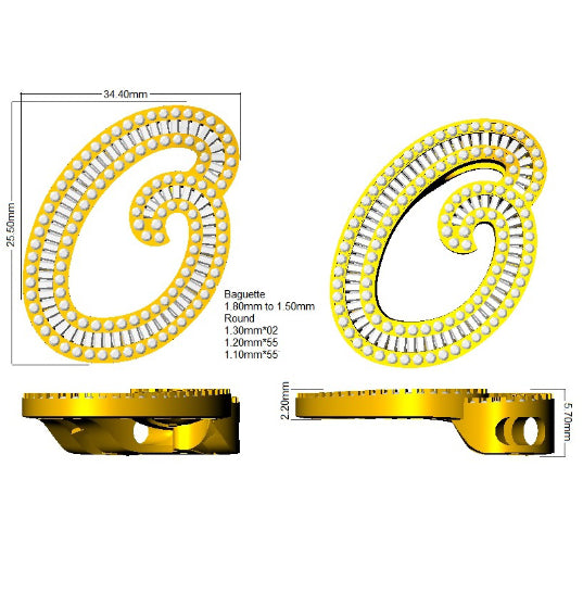 SP5697-O — Pendant - 9k Yellow Gold detail