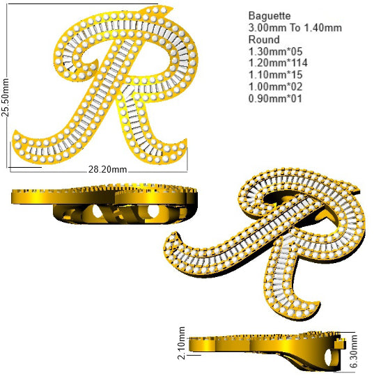 SP5697-R — Pendant - 9k Yellow Gold detail