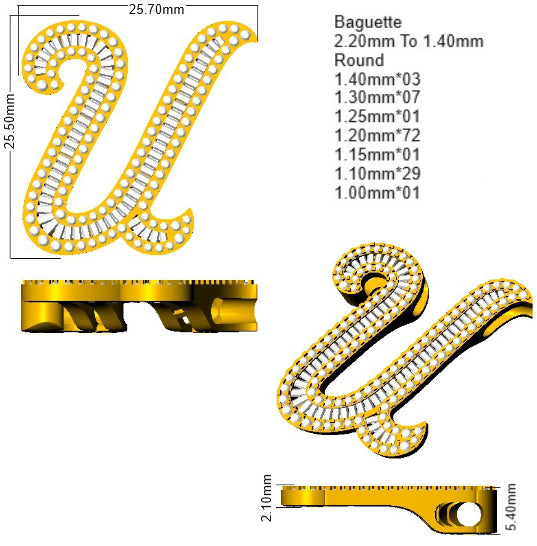 SP5697-U — Pendant - 9k Yellow Gold detail