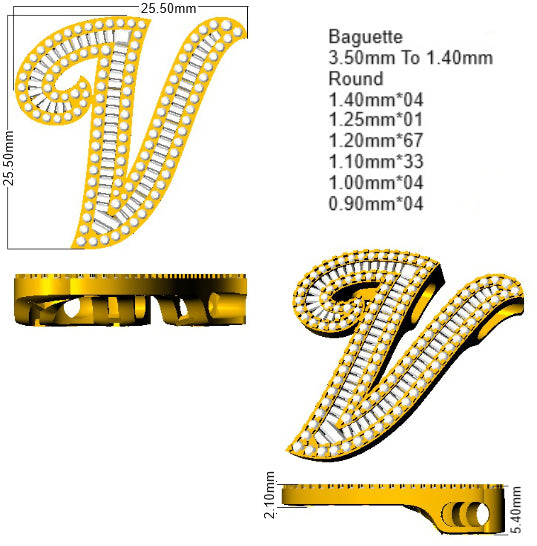 SP5697-V — Pendant - 9k Yellow Gold detail