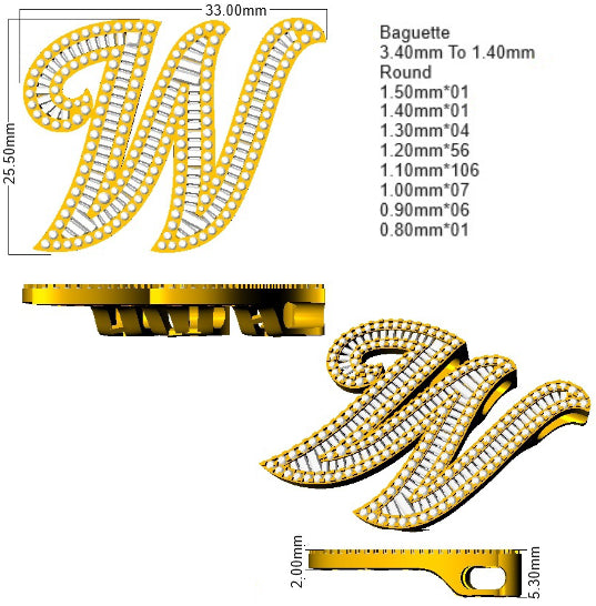 SP5697-W — Pendant - 9k Yellow Gold detail