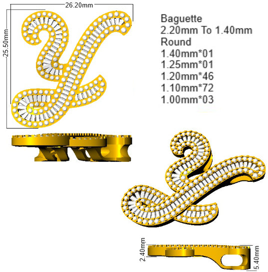SP5697-Y — Pendant - 9k Yellow Gold detail