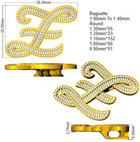 SP5697-Z — Pendant - 9k Yellow Gold detail