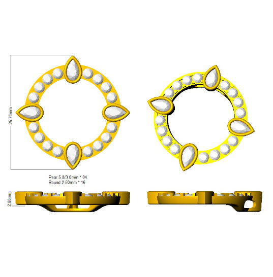 SP5726 — Pendant - 9k Yellow Gold detail