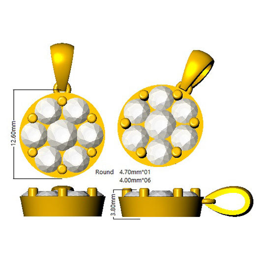 SP5739 — Pendant - 9k Yellow Gold detail