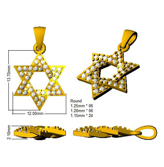 SP5740 — Pendant - 9k Yellow Gold detail