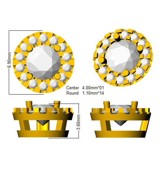 SP5758 — Pendant - 9k Yellow Gold detail
