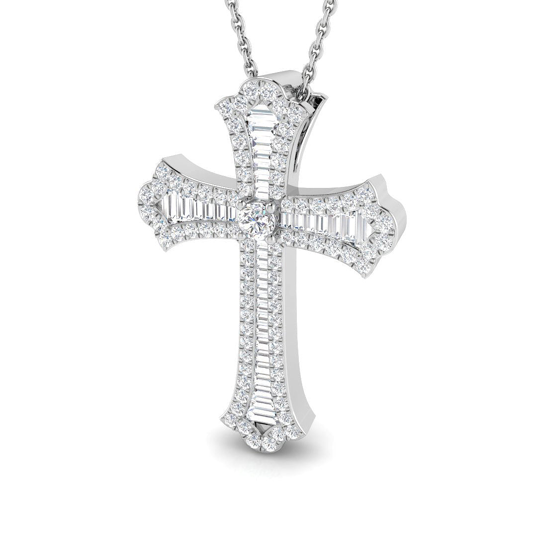 SP5774 — Cross - 9k White Gold