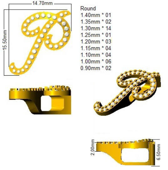 SP5820-P — Pendant - 9k Yellow Gold detail