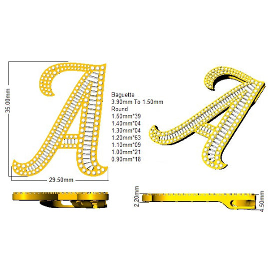 SP5867-A — Pendant - 9k Yellow Gold detail