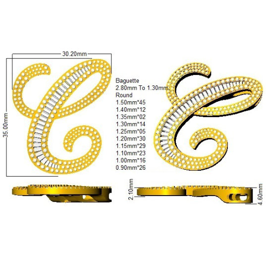 SP5867-C — Pendant - 9k Yellow Gold detail