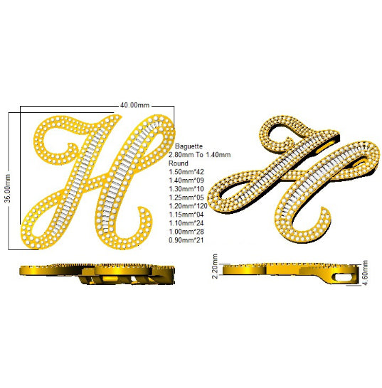 SP5867-H — Pendant - 9k Yellow Gold detail