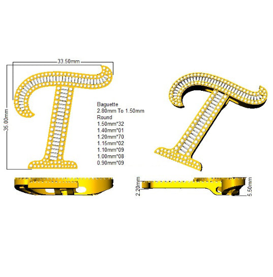 SP5867-T — Pendant - 9k Yellow Gold detail