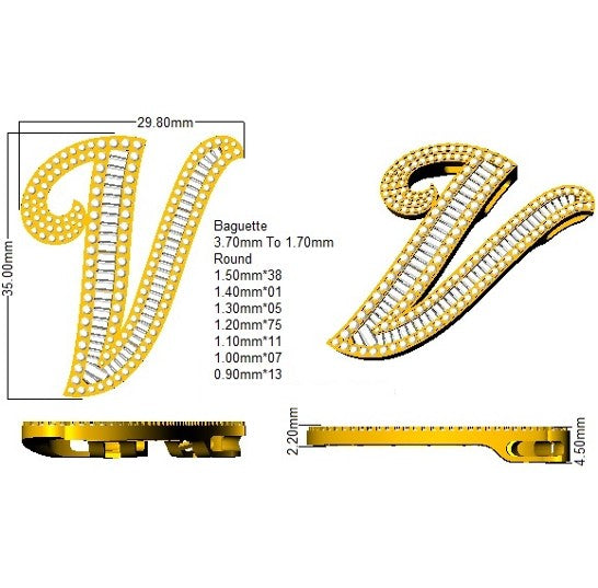 SP5867-V — Pendant - 9k Yellow Gold detail