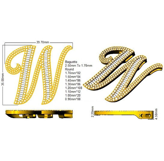 SP5867-W — Pendant - 9k Yellow Gold detail
