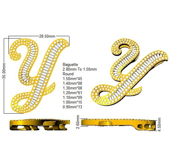 SP5867-Y — Pendant - 9k Yellow Gold detail