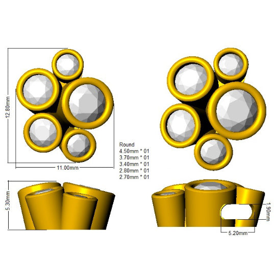 SP5868 — Pendant - 9k Yellow Gold detail