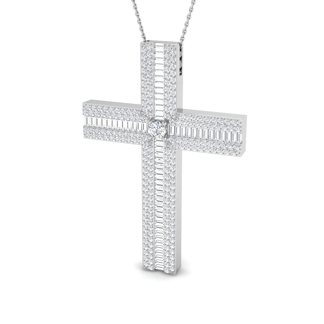 SP5879 — Cross - 9k White Gold