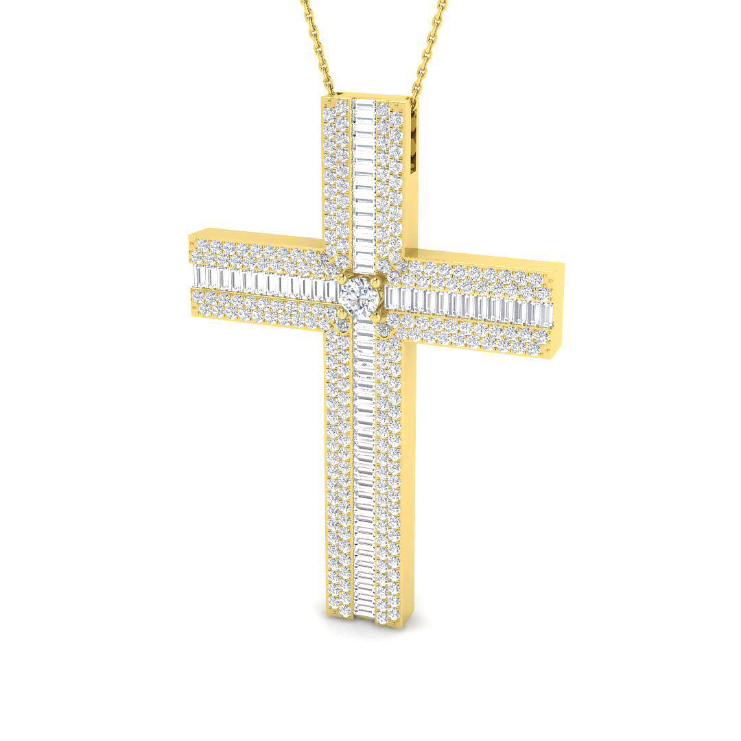 SP5879 — Cross - 9k Yellow Gold