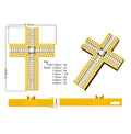 SP5881 — Cross - 9k Yellow Gold detail