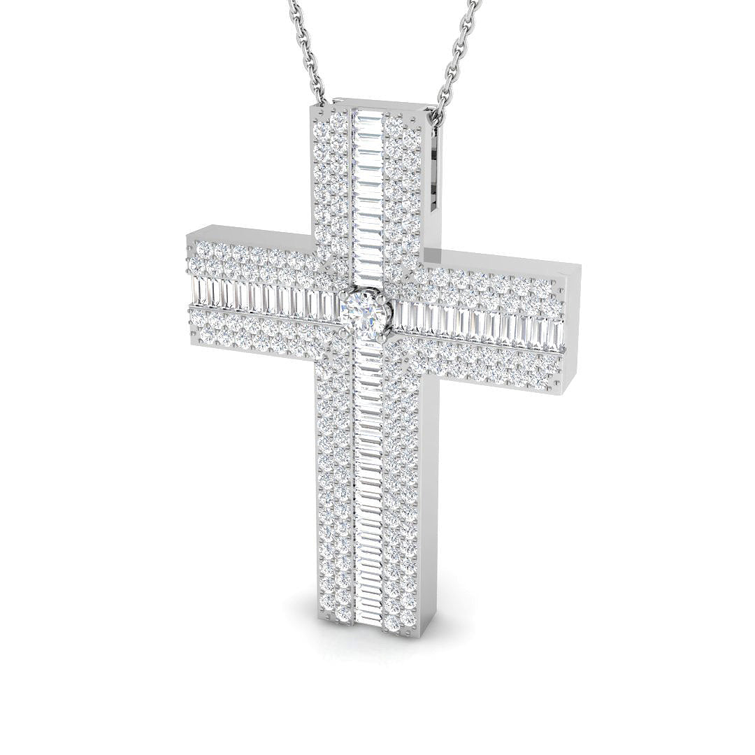 SP5882 — Cross - 9k White Gold