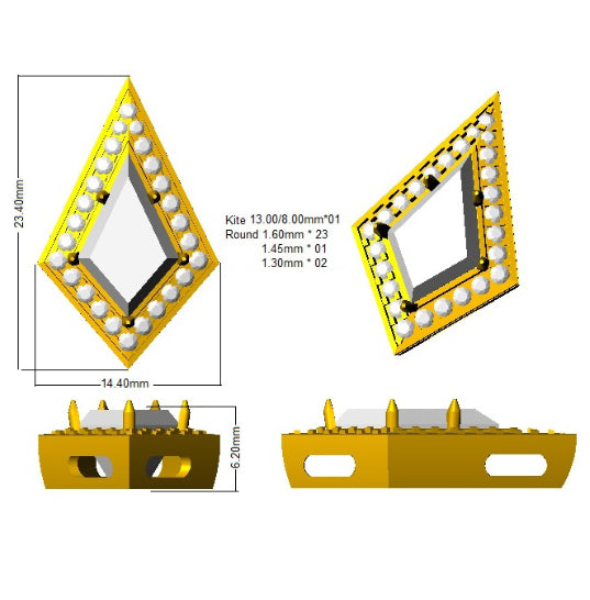 SP5924 — Pendant - 9k Yellow Gold detail