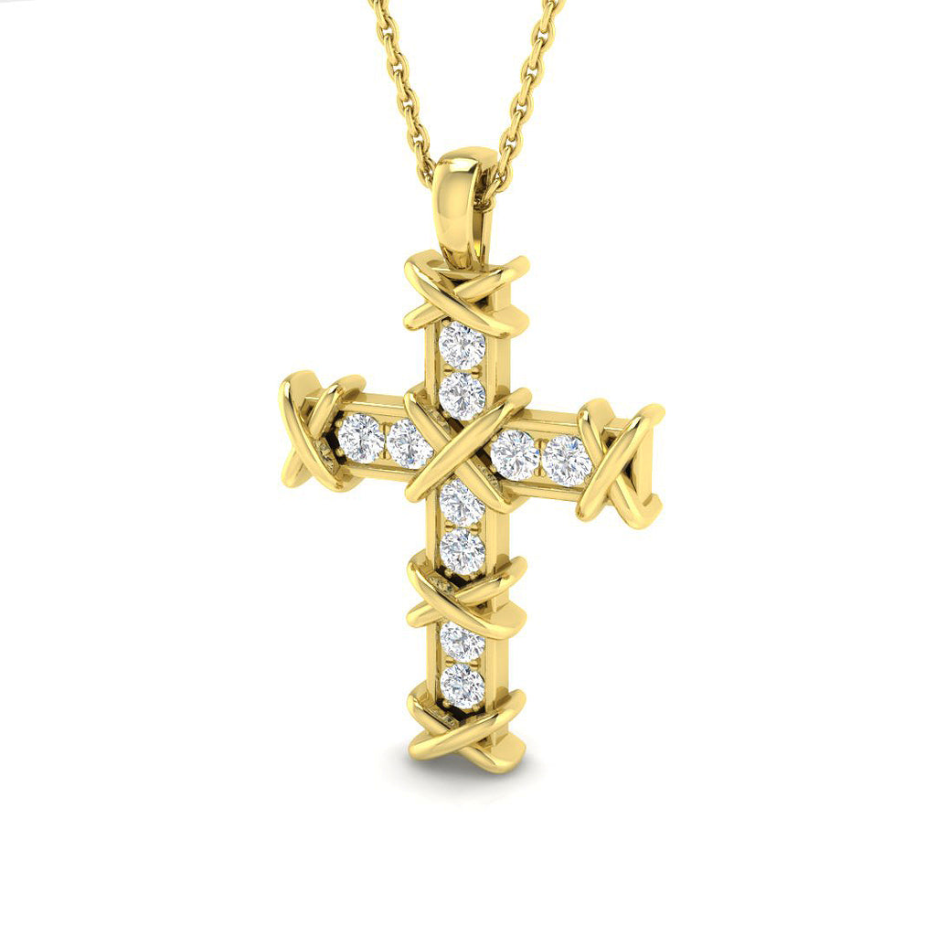 SP5936 — Cross - 9k Yellow Gold