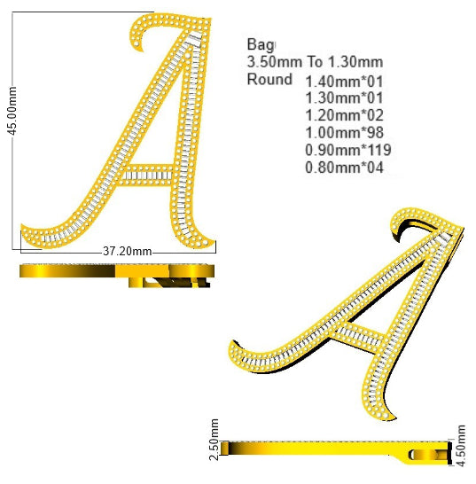 SP5948-A — Pendant - 9k Yellow Gold detail