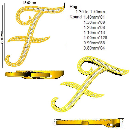 SP5948-F — Pendant - 9k Yellow Gold detail