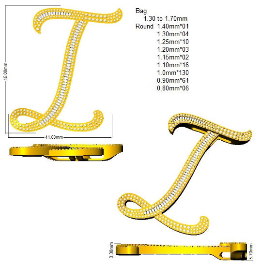 SP5948-I — Pendant - 9k Yellow Gold detail