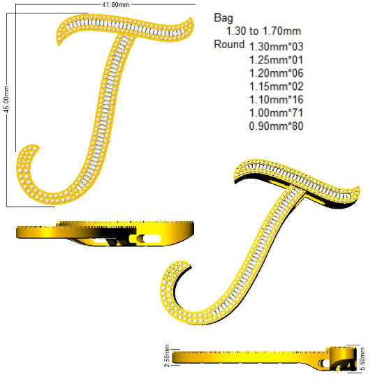 SP5948-J — Pendant - 9k Yellow Gold detail