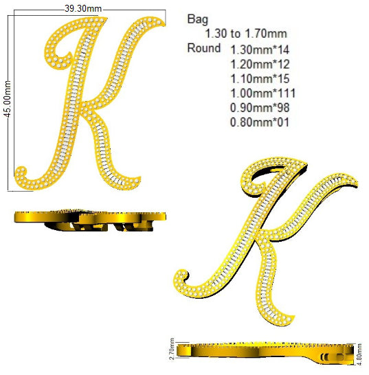 SP5948-K — Pendant - 9k Yellow Gold detail